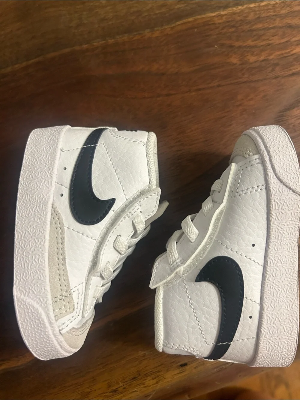 Kids White High-Top Nike Blazer Sneaker